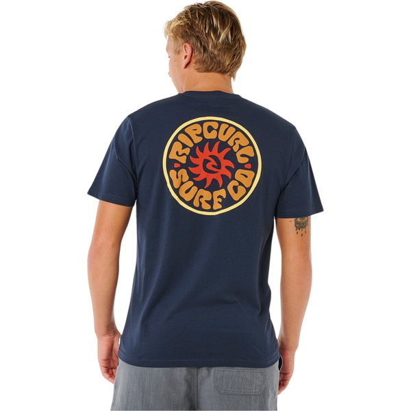 2026 Rip Curl Hombres Pacific Rinse Circle Tee 0XDMTE - Dark Navy
